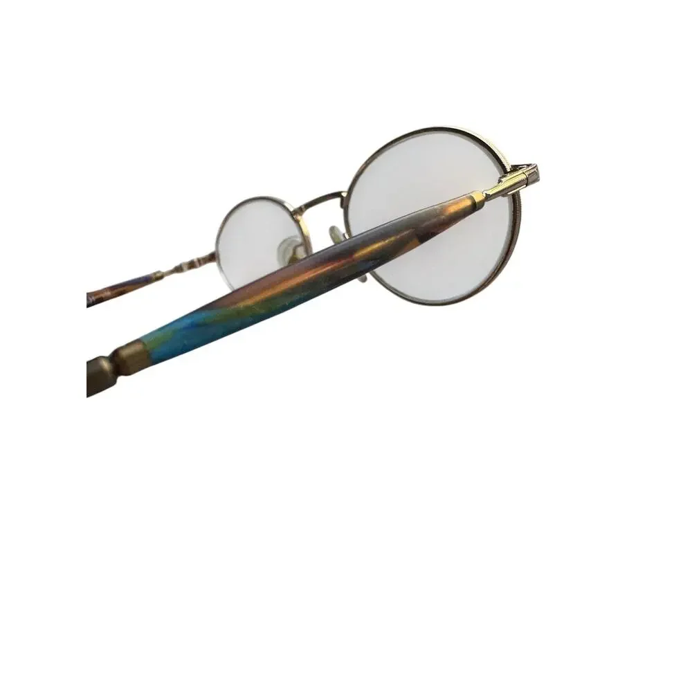 Gucci GG 1331 LF9 Eyeglasses Tortoise Teal Y2K Vintage Italy Rx Frames